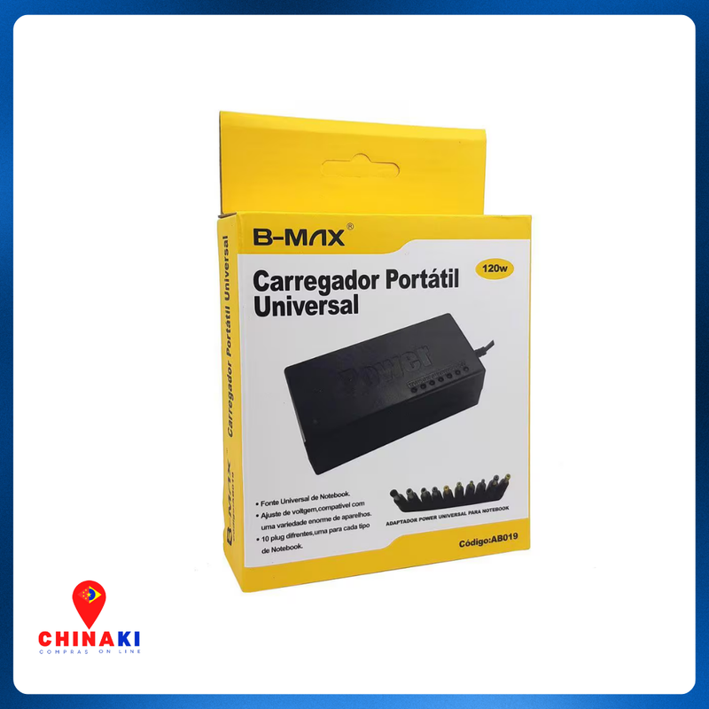 Fonte Carregador Universal para Notebook 120W – Adaptador de Tensão Automático ☑️