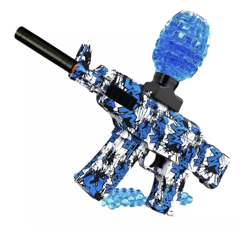 Arminha De Bolinha De Gel com 10 Mil Bolinhas Brinquedo Metralhadora Arma Grande ☑️