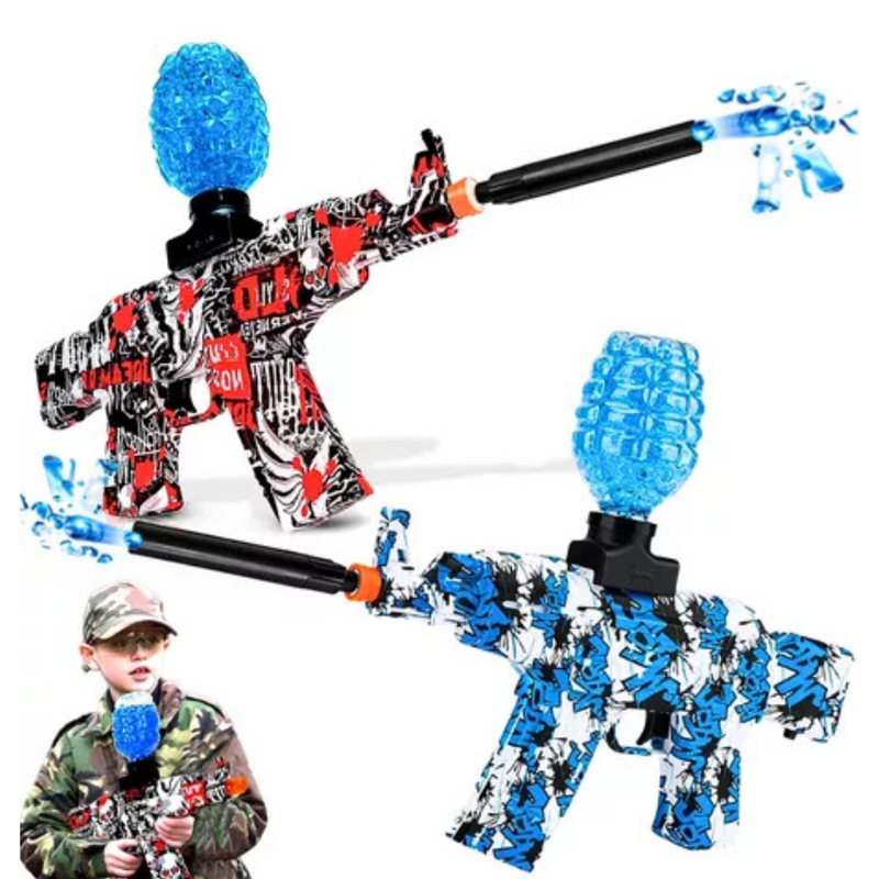 Arminha De Bolinha De Gel com 10 Mil Bolinhas Brinquedo Metralhadora Arma Grande ☑️