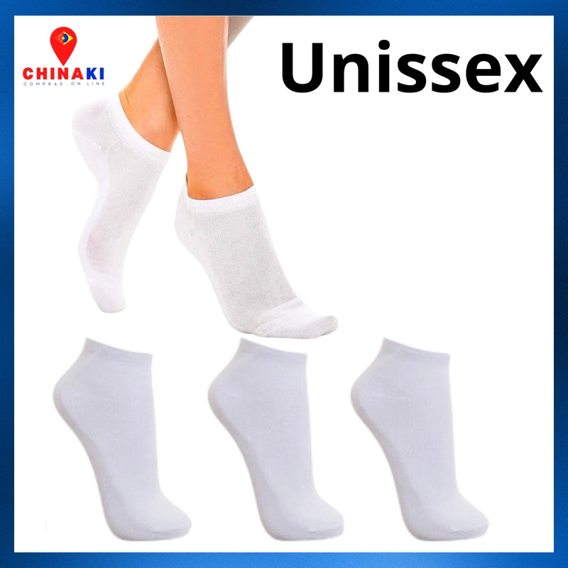Meias Basicas Soquete Unissex 12 Pares Cano Curto ☑️